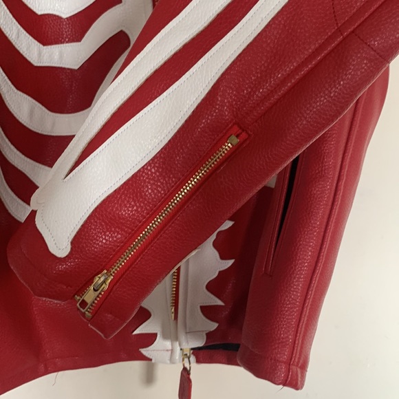 Hudson Leather Skeleton Motorcycle Men’s Leather Jacket - Picture 14 of 16